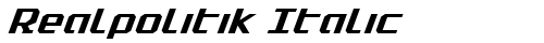 Realpolitik Italic Italic free truetype font