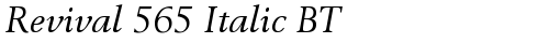 Revival 565 Italic BT Regular TrueType-Schriftart