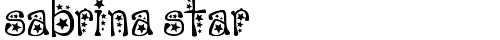 sabrina star Regular truetype шрифт