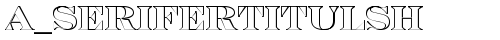 a_SeriferTitulSh Regular free truetype font