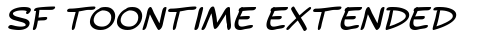 SF Toontime Extended Italic Truetype-Schriftart kostenlos