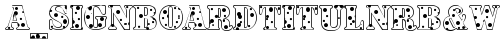 a_SignboardTitulNrB&W Regular TrueType-Schriftart
