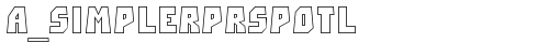 a_SimplerPrspOtl Regular truetype font