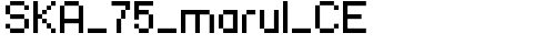 SKA_75_marul_CE Regular truetype шрифт бесплатно