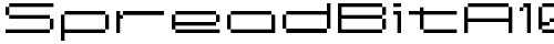 SpreadBitA10 Regular truetype font