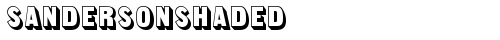 SandersonShaded Regular font TrueType