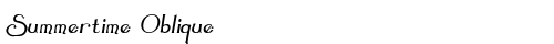 Summertime Oblique Oblique Truetype-Schriftart kostenlos