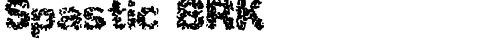 Spastic BRK Regular TrueType-Schriftart