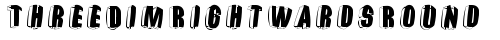 ThreeDimRightwardsRound Regular truetype шрифт
