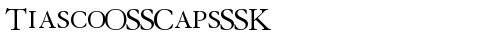 TiascoOSSCapsSSK Regular truetype font