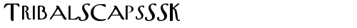 TribalSCapsSSK Regular truetype font