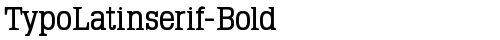 TypoLatinserif-Bold Regular free truetype font