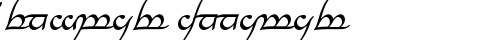 Tengwar Annatar Italic TrueType-Schriftart