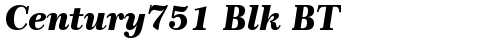 Century751 Blk BT Black Italic truetype шрифт бесплатно