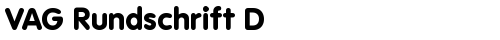 VAG Rundschrift D Regular truetype шрифт