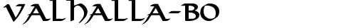 Valhalla-BO Regular truetype шрифт