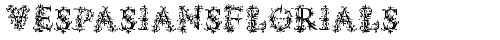 VespasiansFlorials Regular truetype шрифт