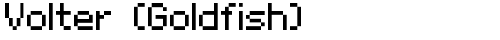 Volter (Goldfish) Regular font TrueType