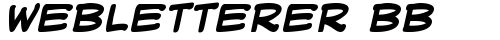 WebLetterer BB Bold font TrueType