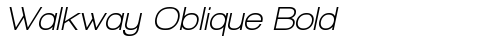 Walkway Oblique Bold Regular Truetype-Schriftart kostenlos