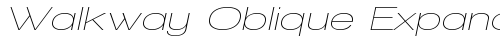 Walkway Oblique Expand Regular free truetype font