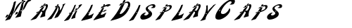 WankleDisplayCaps Regular truetype шрифт