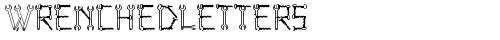 WrenchedLetters Regular truetype шрифт