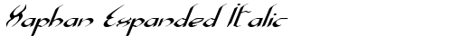 Xaphan Expanded Italic Expanded Italic truetype font