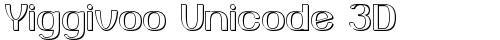 Yiggivoo Unicode 3D Regular free truetype font