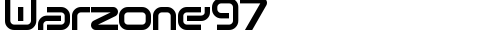 Warzone97 Regular truetype font