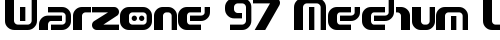 Warzone 97 Medium Left Regular truetype шрифт