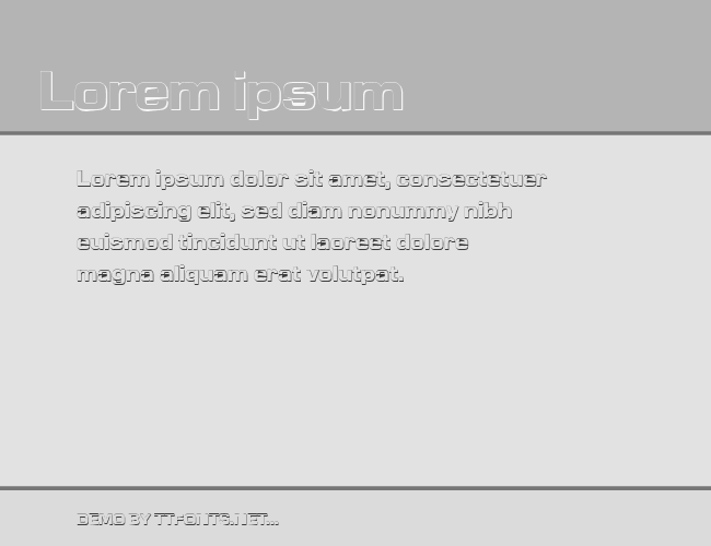 a_LineaSans3Dxtr example