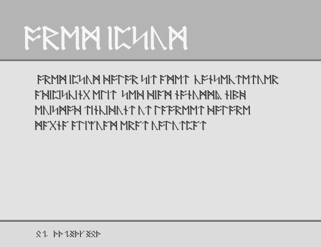 AngloSaxon Runes example