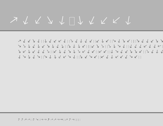 ArrowFont example
