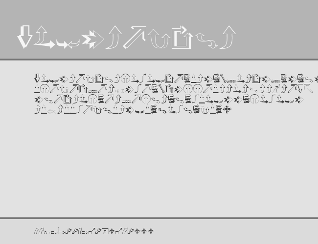 Arrows (outline) example