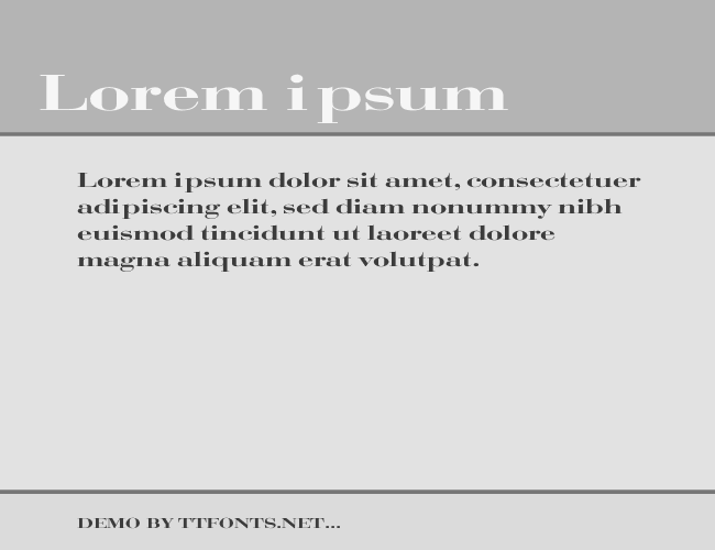 Bodoni Extended example