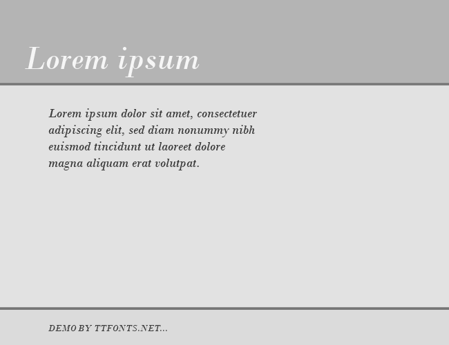 Bodoni MT example