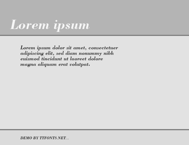 Bodoni SSi example