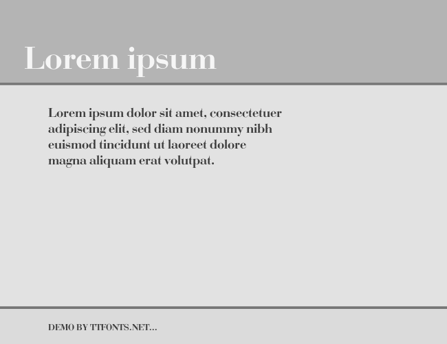 Bodoni example