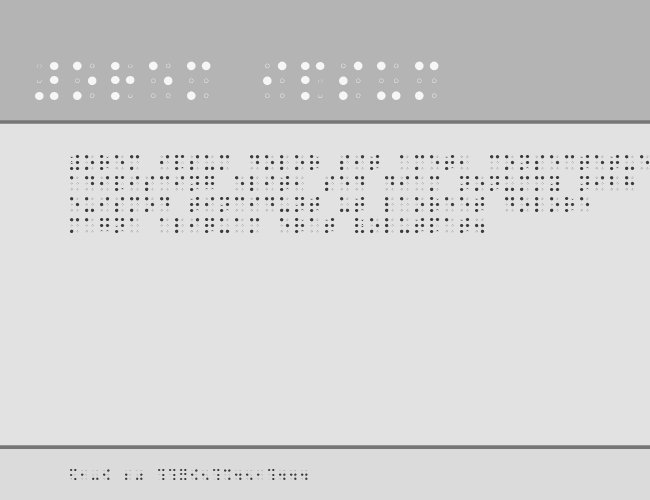 Braille AOE example