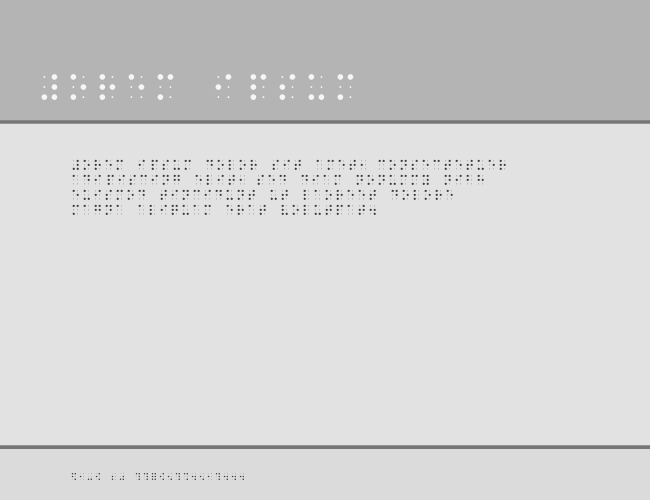 BRAILLE_ example