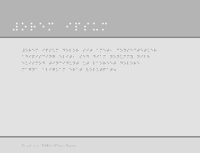 BraillePlainHC example