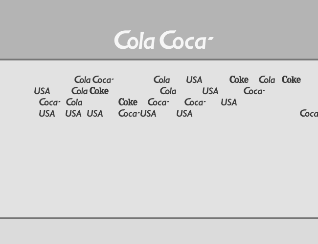 CocaCola example