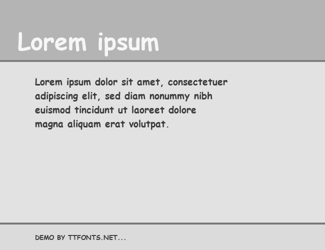 Comic Sans MS example