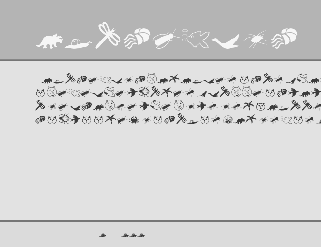 Critter Dingbats example