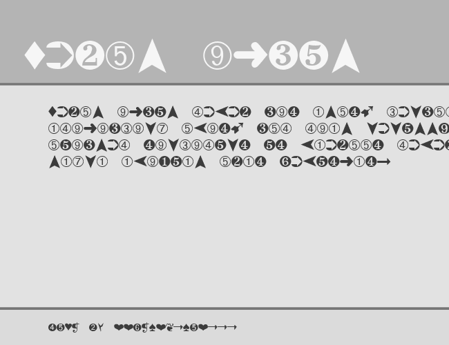 Dingbats2 example