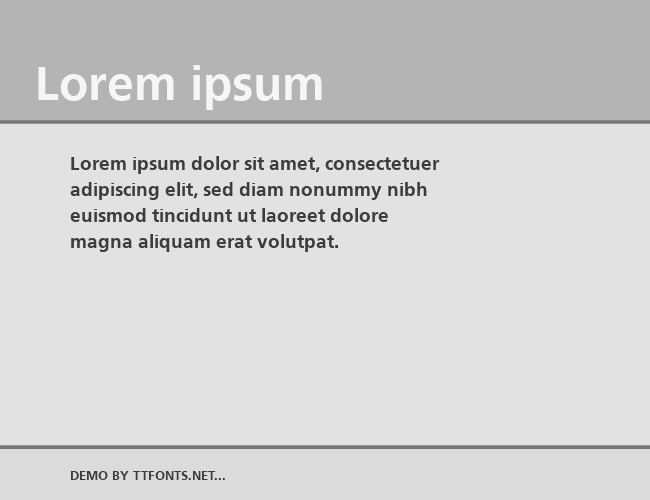 Frutiger example