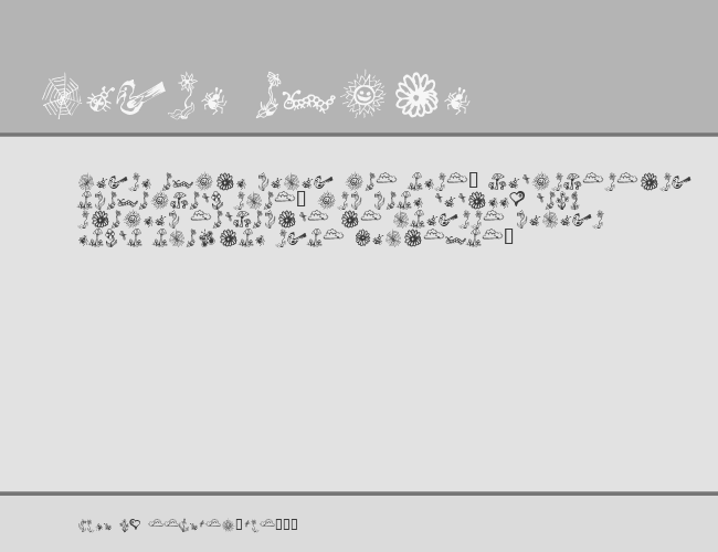 GardenDingbats example