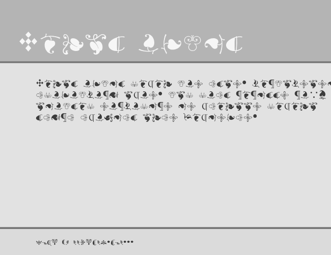 Goudy Sorts MT example