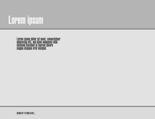 Helvetica-UltraCompressed example